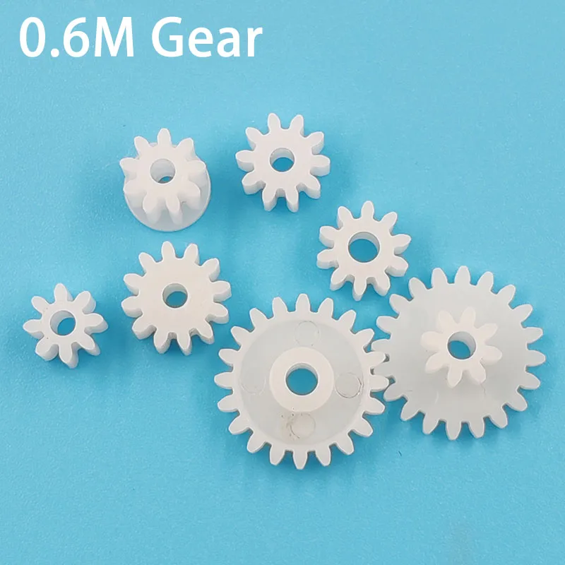 10PCS Sample Order 0.6M Plastic Gears 82A 92A-shoulder 102A 102.5A 122A 202.5A 20082B All Modular M = 0.6 GEAR motor gear,transmission gear