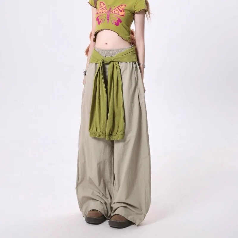 Women Casual Pants Autumn American High Street Casual Pants for Women Versatile Loose Dance Straight Trousers Y2k