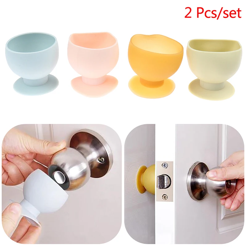 2 Silicone Knob Gloves Crash Pad Cushion Cushion Muffler Door Suction Tape Suction Disc Door Rear Lock Wall Mute