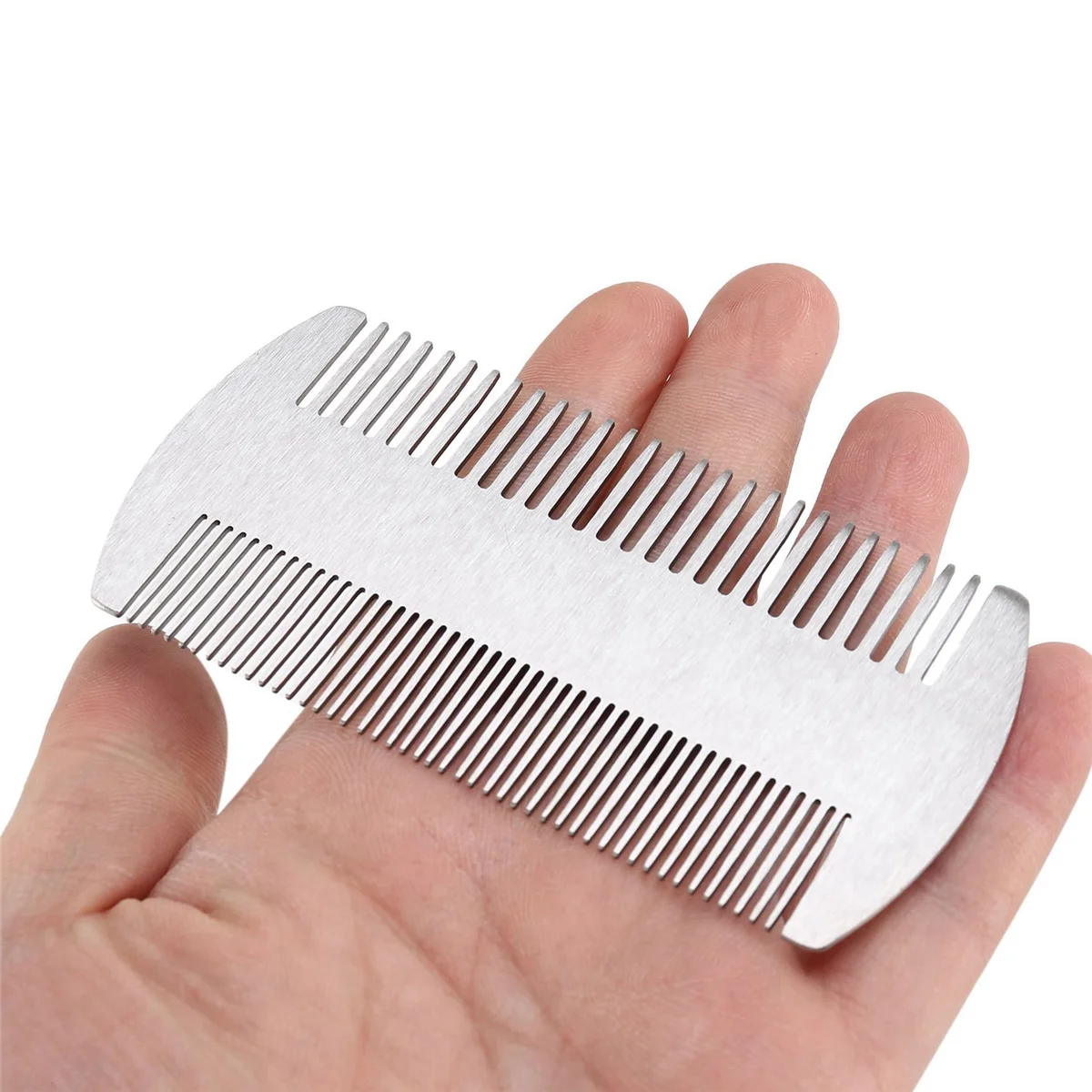 FZFZ 6X Dual Action Edc Credit Card Size Comb Wallet Comb Pocket Anti-Static Hair Beard Mustache for Man