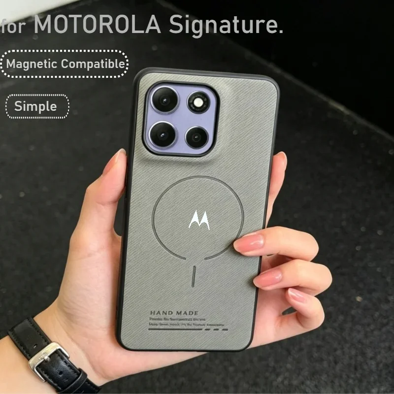 Business Woven Textured Magnetic Phone Case