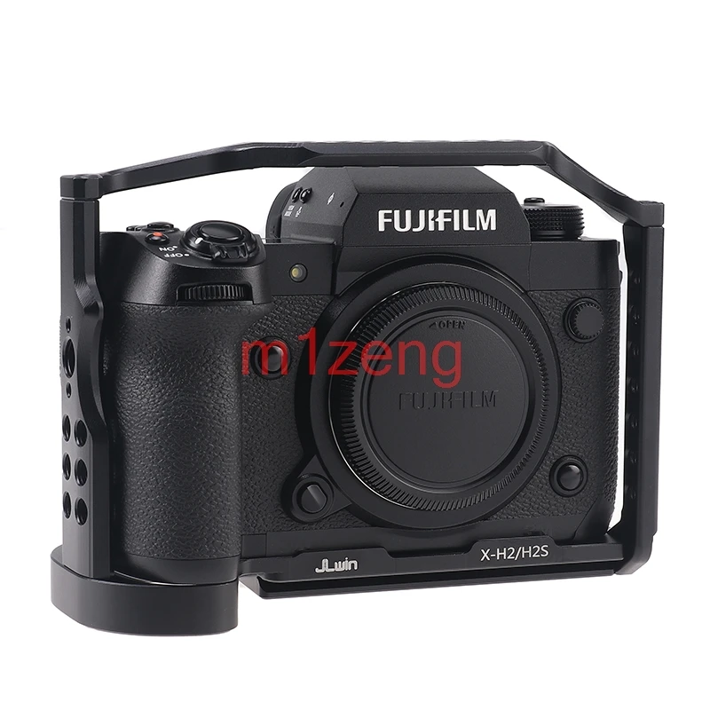 Alloy Rabbit cage Rig Handle Arm support bracket Stabilizer hotshoe for fujifilm X-H2 X-H2S camera video led microphone tripod