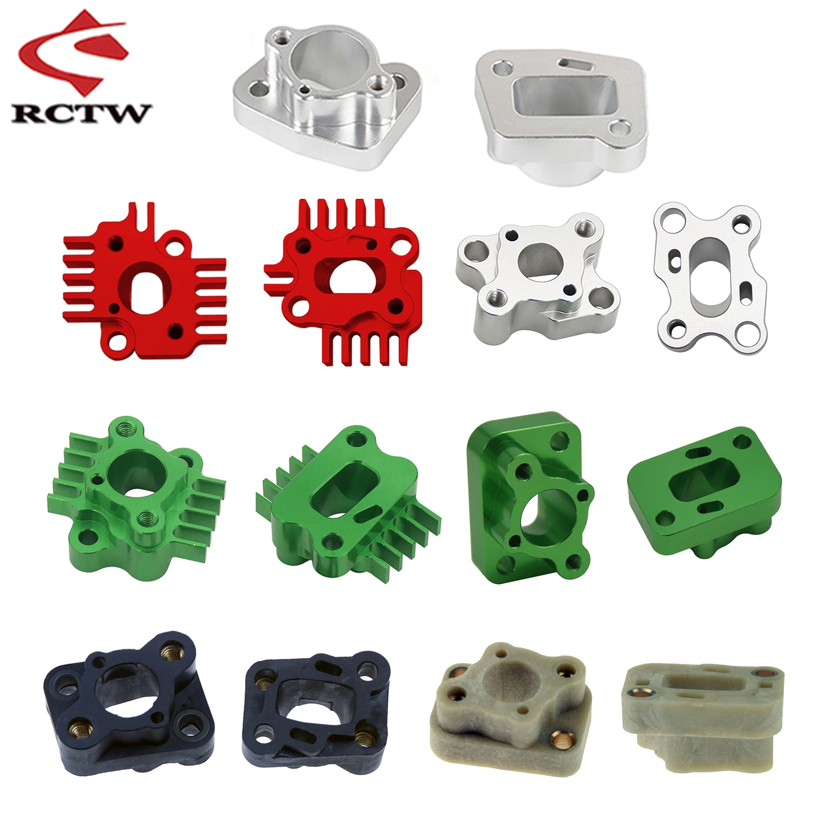 1PC Legierung Ansaugkrümmer Kit Fit 23cc-71cc Motoren für 1/5 HPI ROFUN ROVAN KM BAJA LT FG GoPed RedCat MCD REDCAT Ql DTT FID