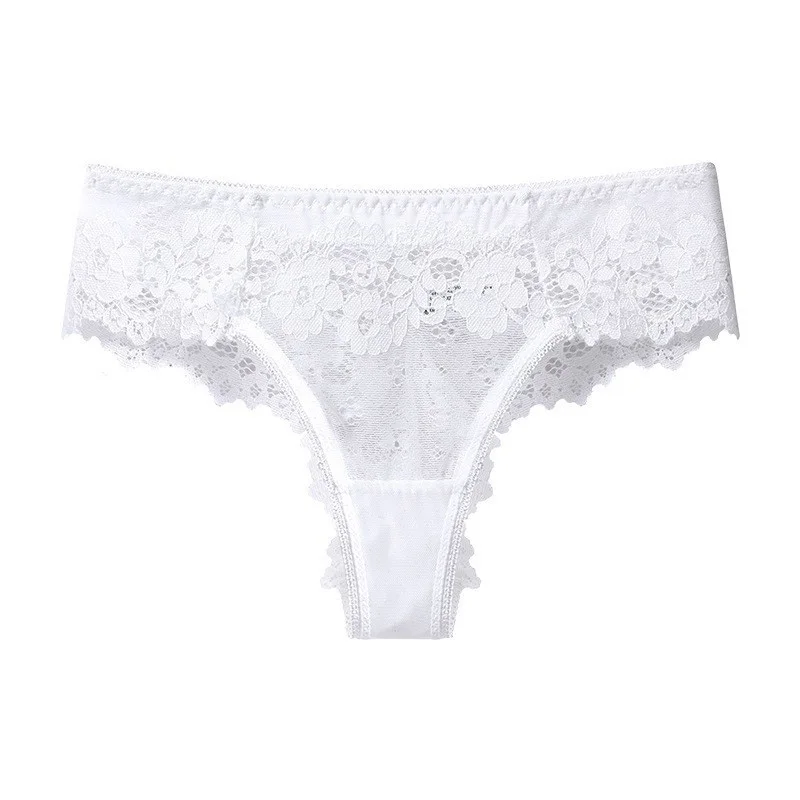Sexy Lace Panties Women Low-waist Underwear Thong Ladies G String Breathable Lingerie Temptation Embroidery Intimates