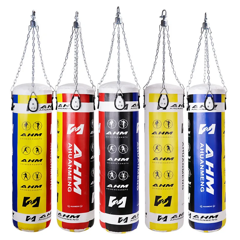 120cm Kickboxing Punching Bag Fiber PU Muay thai Taekwondo Sandbags