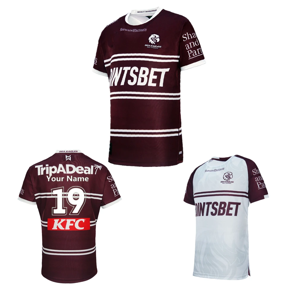 

Sea Eagles jersey 2024 home away rugby shirt Australia Sea Eagles jerseys customized t-shirt