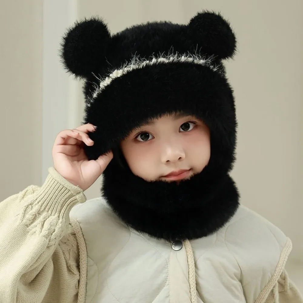 Polyester Kids Winter Hat Scarf Mask Set