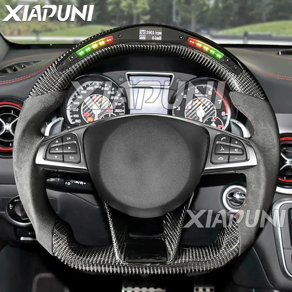 カーボンファイバー スポーツステアリングwrx sti カーボンファイバー スポーツステアリング カーボンファイバー