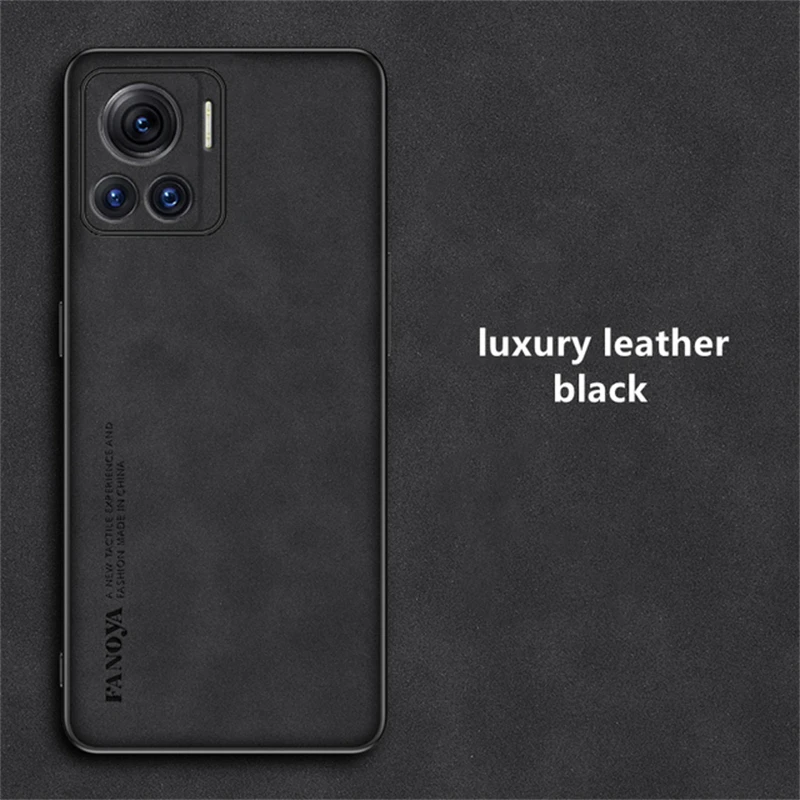 Suncase Custodia in vera pelle sottile e compatibile con Motorola Edge 60 Fusion (con funzione di ritiro e chiusura magnetica), colore nero
