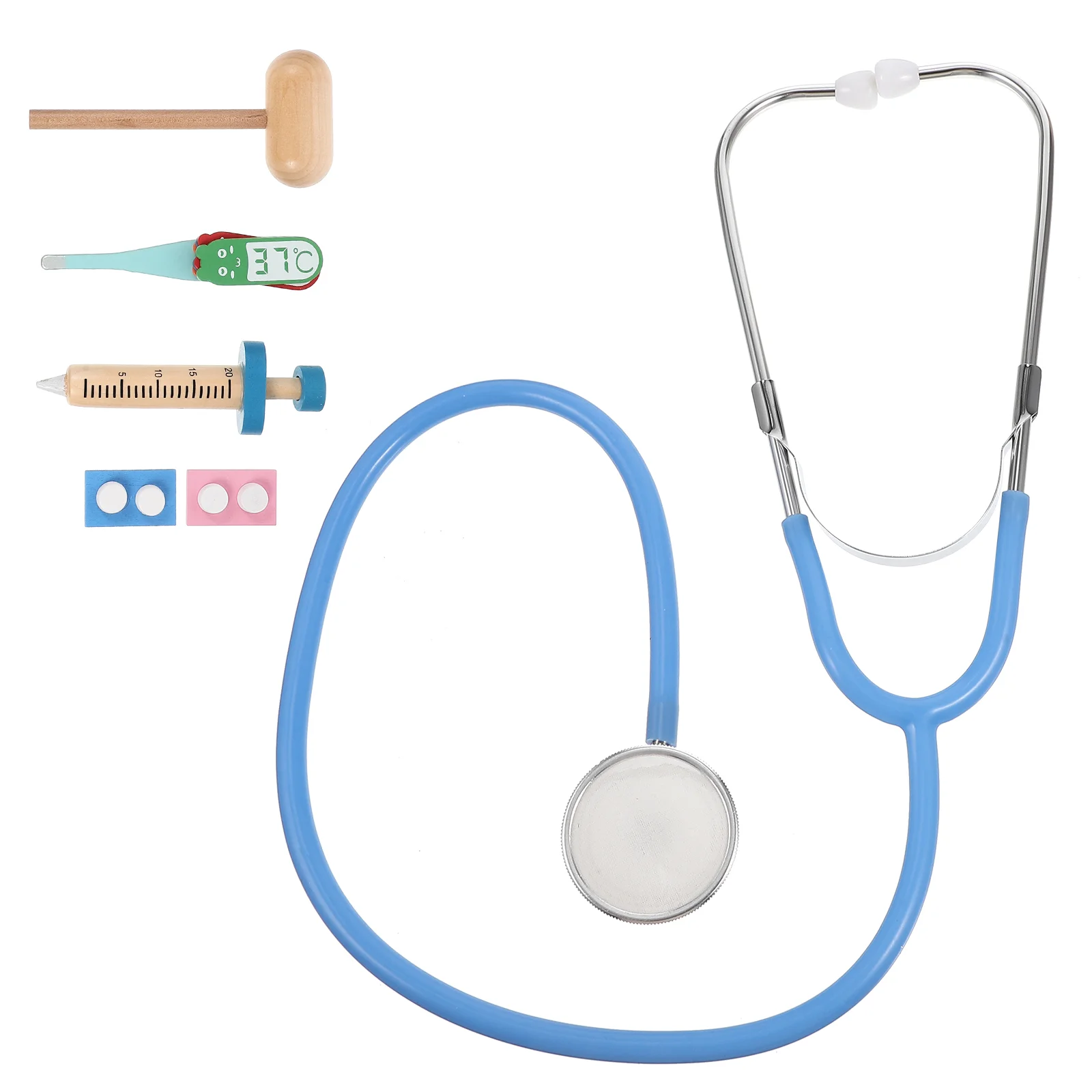 

Doctor Toy Realistic Kits Kids Accessories Toys Pretend Play Plastic Cartoon Stethoscope Toddler