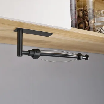 Porte-serviettes en papier en acier inoxydable, sans poinçon, porte-papier hygiénique, support de rangement, organisateur de cuisine, support mural adhésif 1