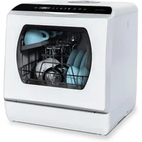 Dishwasher, 5 Washing Programs Portable Dishwasher With 5-Liter Built-in Water Tank For Glass Door 1