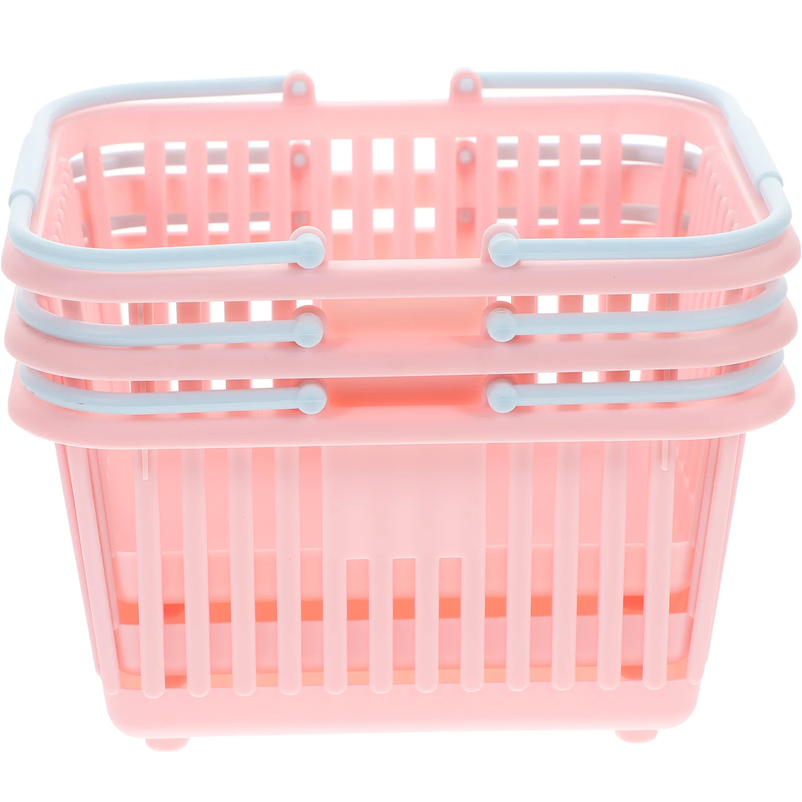

Toddmomy Small Plastic Baskets Portable Shower Basket Grocery Baskets With Handles Plastic Beach Tote Small Basket