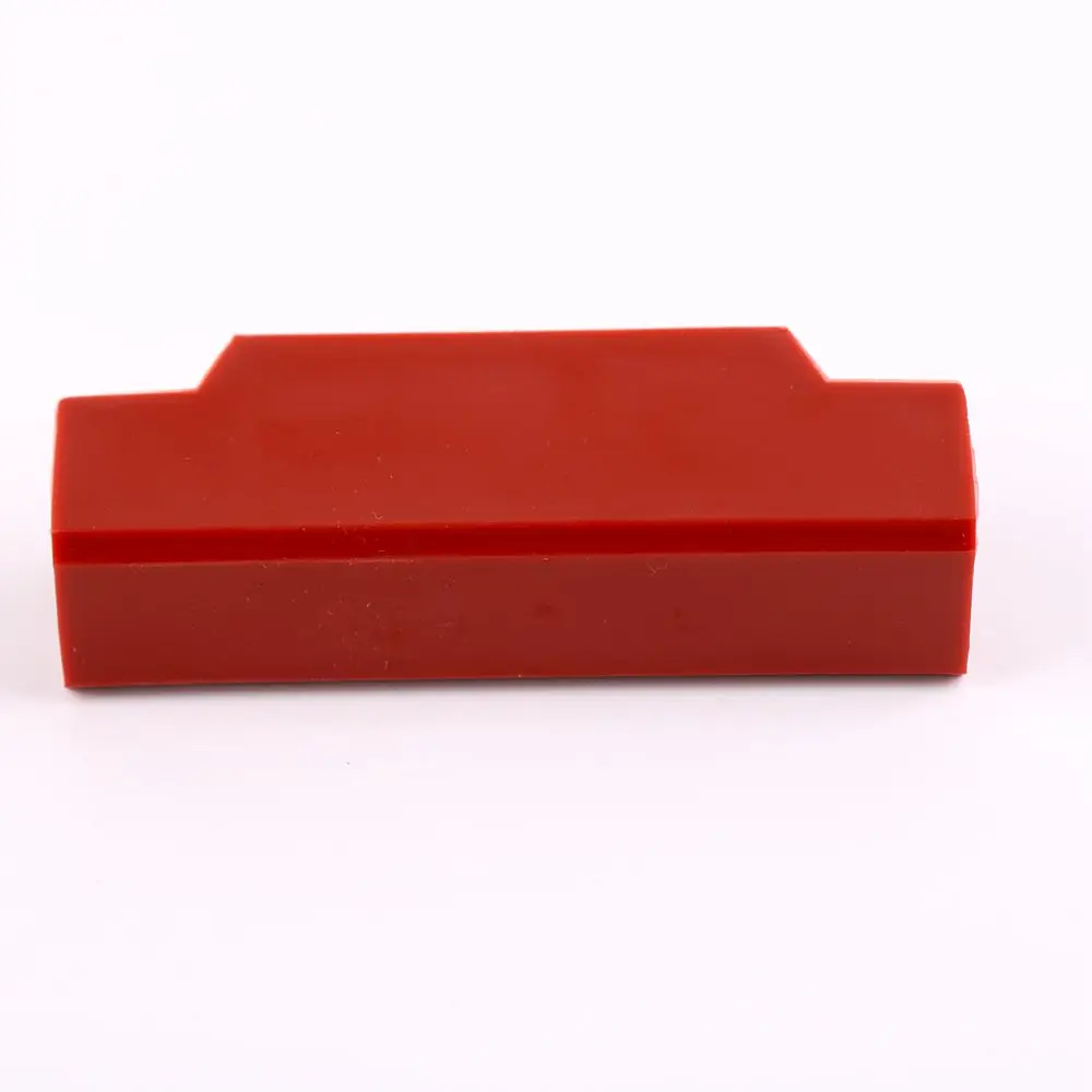 Elevator Guide Shoe Busher Liner length = 120mm Applicable to Mitsubishi Elevator 9mmTHK guide rail Red polyurethane material 1pcs