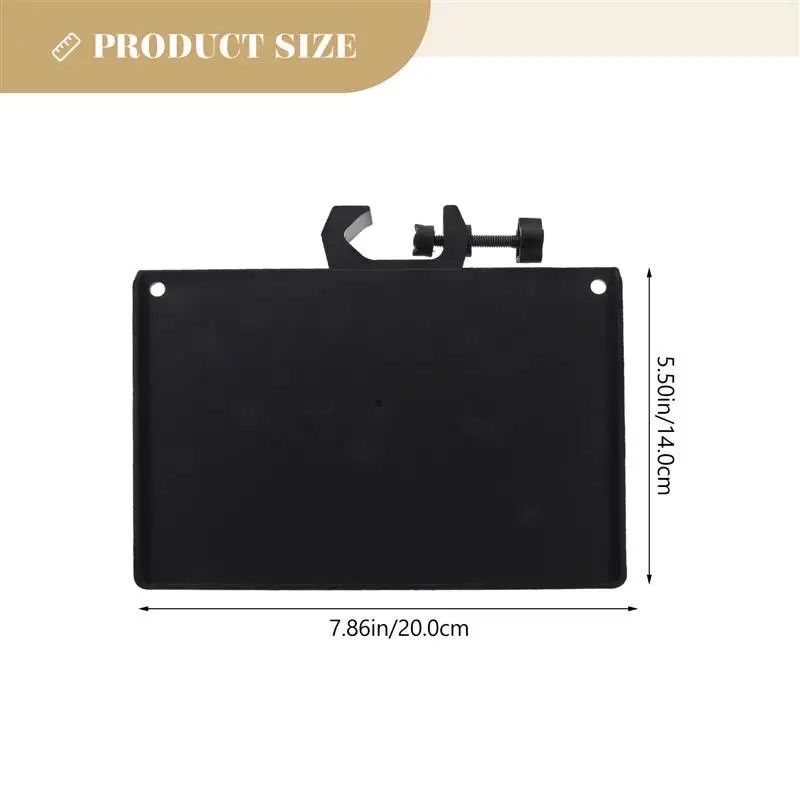 Sound Card Tray Iron Clamp Microphone Stand Tabletop Tripod Shelf Speaker Clamp-on Utility Universal Instrument Microphone Rack microphone stand