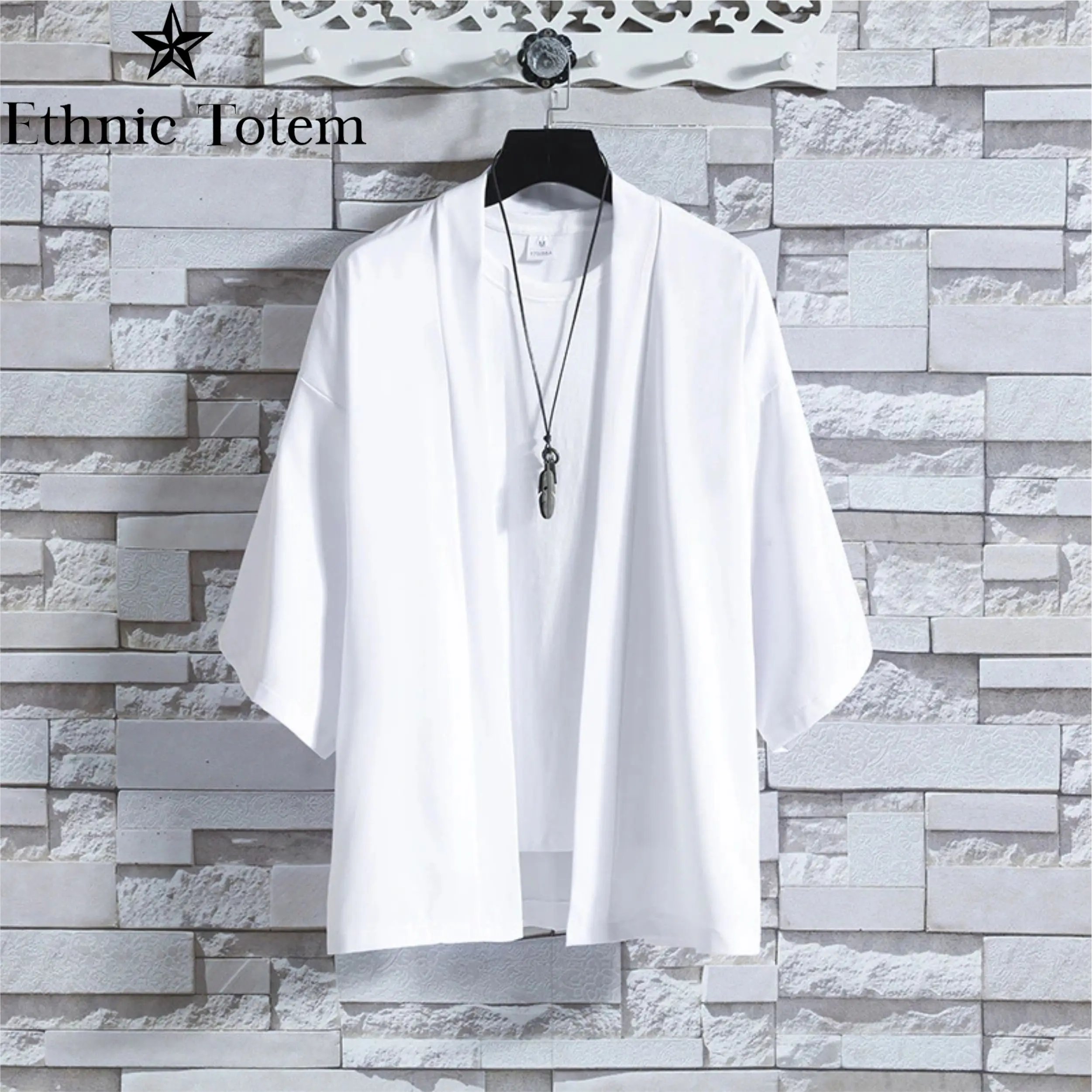 

Japanese Kimono Women Cloak Pink Coat White Cloak Summer Haori Beach Shirt Women Solid Color Samurai Clothing Japanese Coat