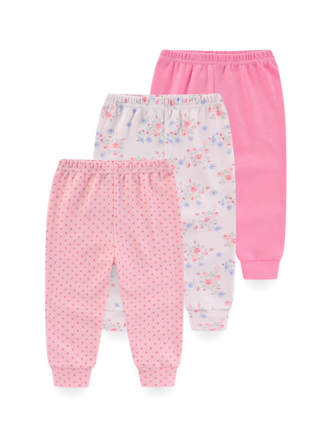 Baby Trousers Cotton Pants Kiddiezoom Cartoon Baby Pants 3-Pack Boy Girl Long Trousers 0-24M Cotton Soft Infant Clothes