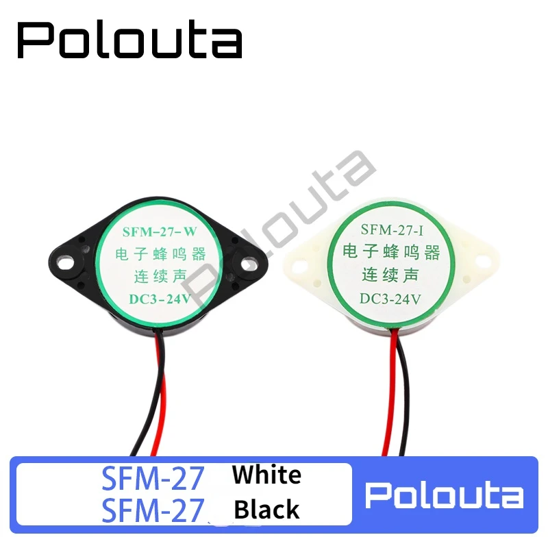 

10 Pcs 3105A High Decibel Alarm SFM-27 Type DC3-24V Continuous Sound Active Siren Buzzer Electronics Arduino Nano Free Shipping