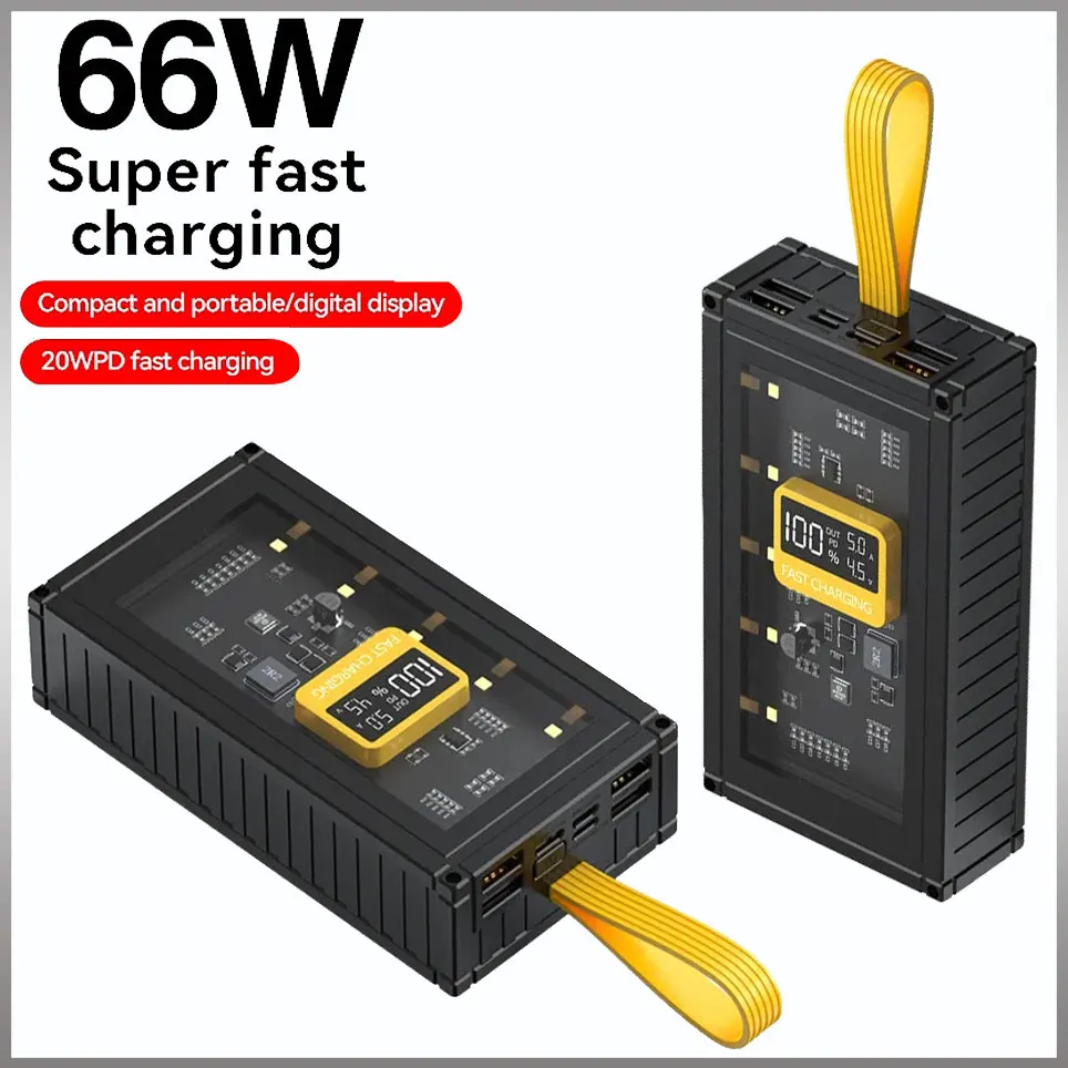 

large capacity mobile power supply suitable for 8-port bidirectional fast charging external battery of mobile phones 30000mAh
