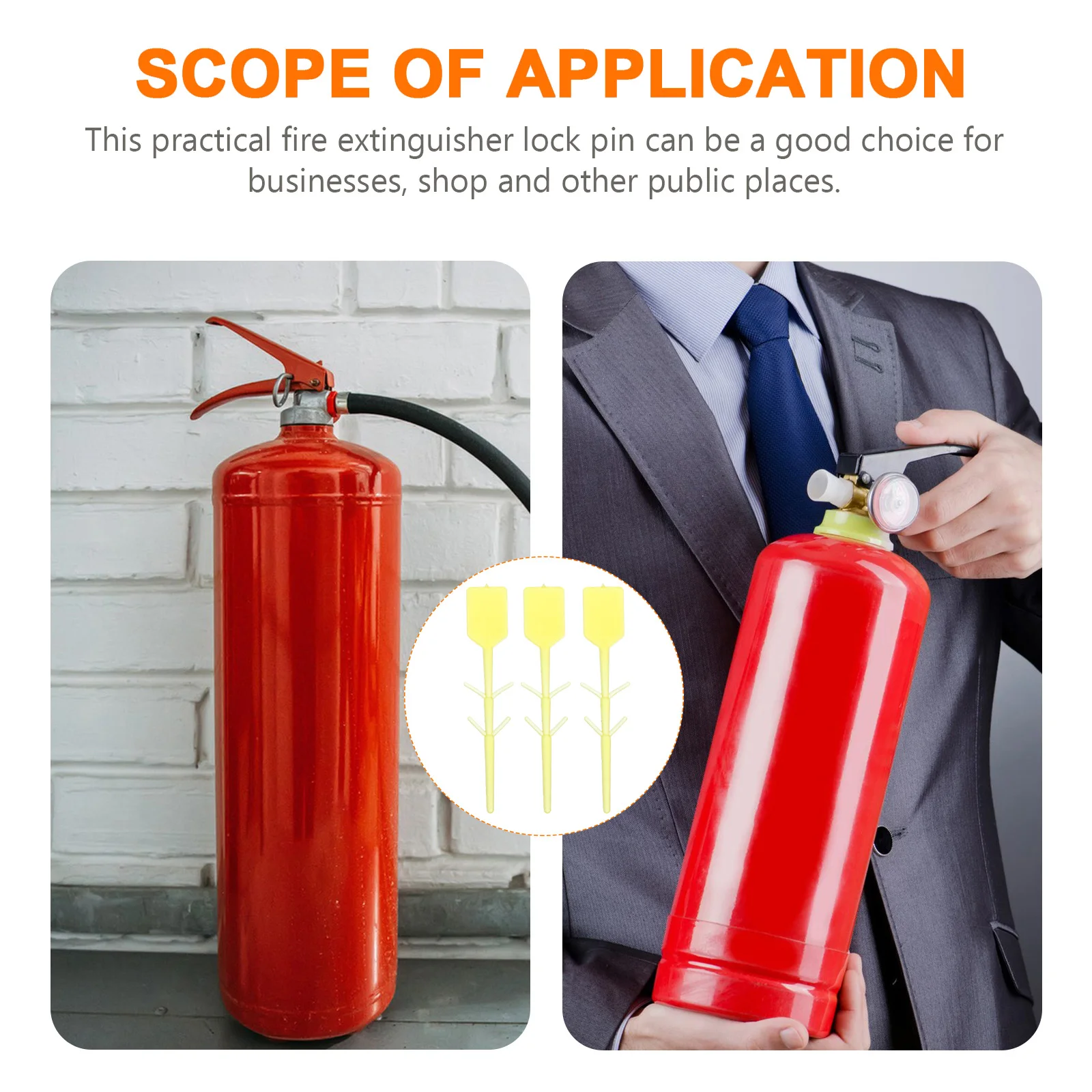 2000pcs Fire Extinguisher Security Seal Fire Extinguisher Latch Seal Lock Pin Accessory Equipment