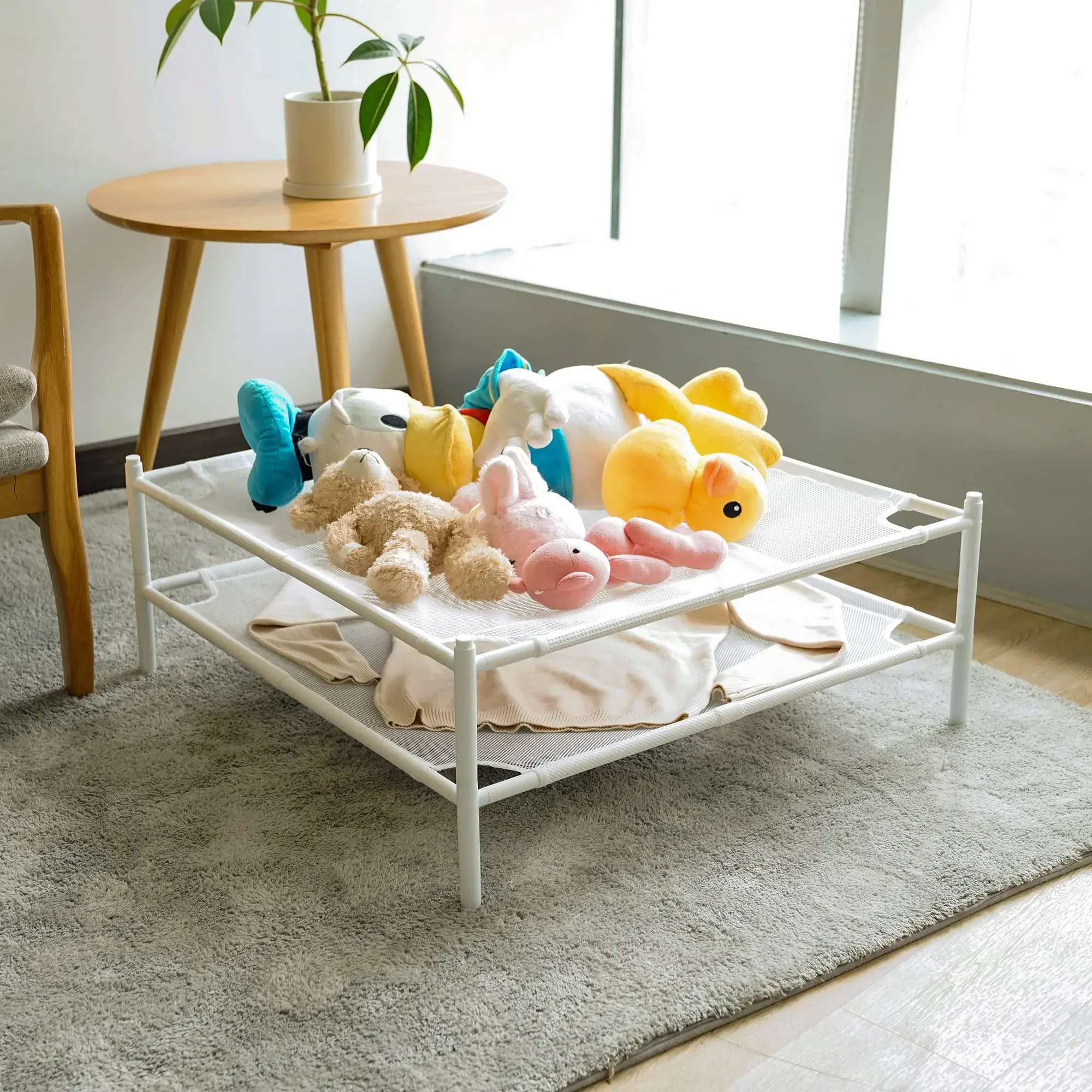 White Mesh Clothes Laundry Drying Rack Sweater Drying Rack For Indoor or Outdoor Delicates Portable Dry Rack Lay Flat Dryer 1