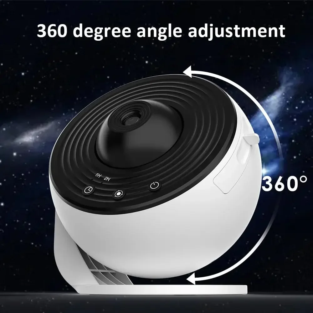 13 in 1 Planetarium Galaxy Projecto Star Projector 360°Rotation Mute Design HD Image Timing for Bedroom Birthday Christmas Decor