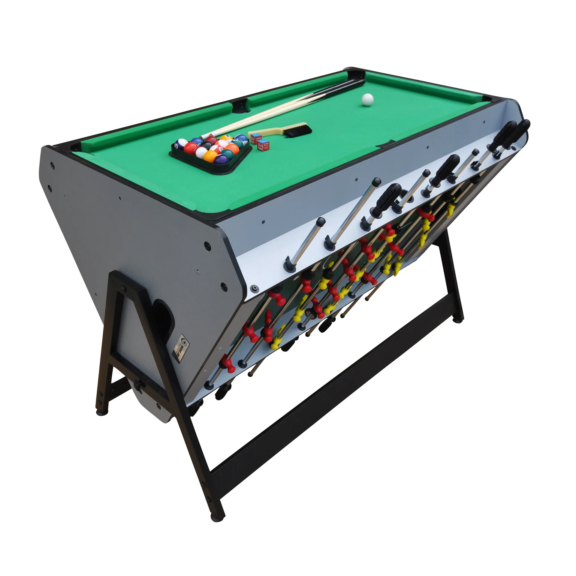 Hot Sale Entertainment Sports Rotatable Table Triangle Shape Air Hockey Soccer Football Billiard Pool 3 in 1 Multi Game Table