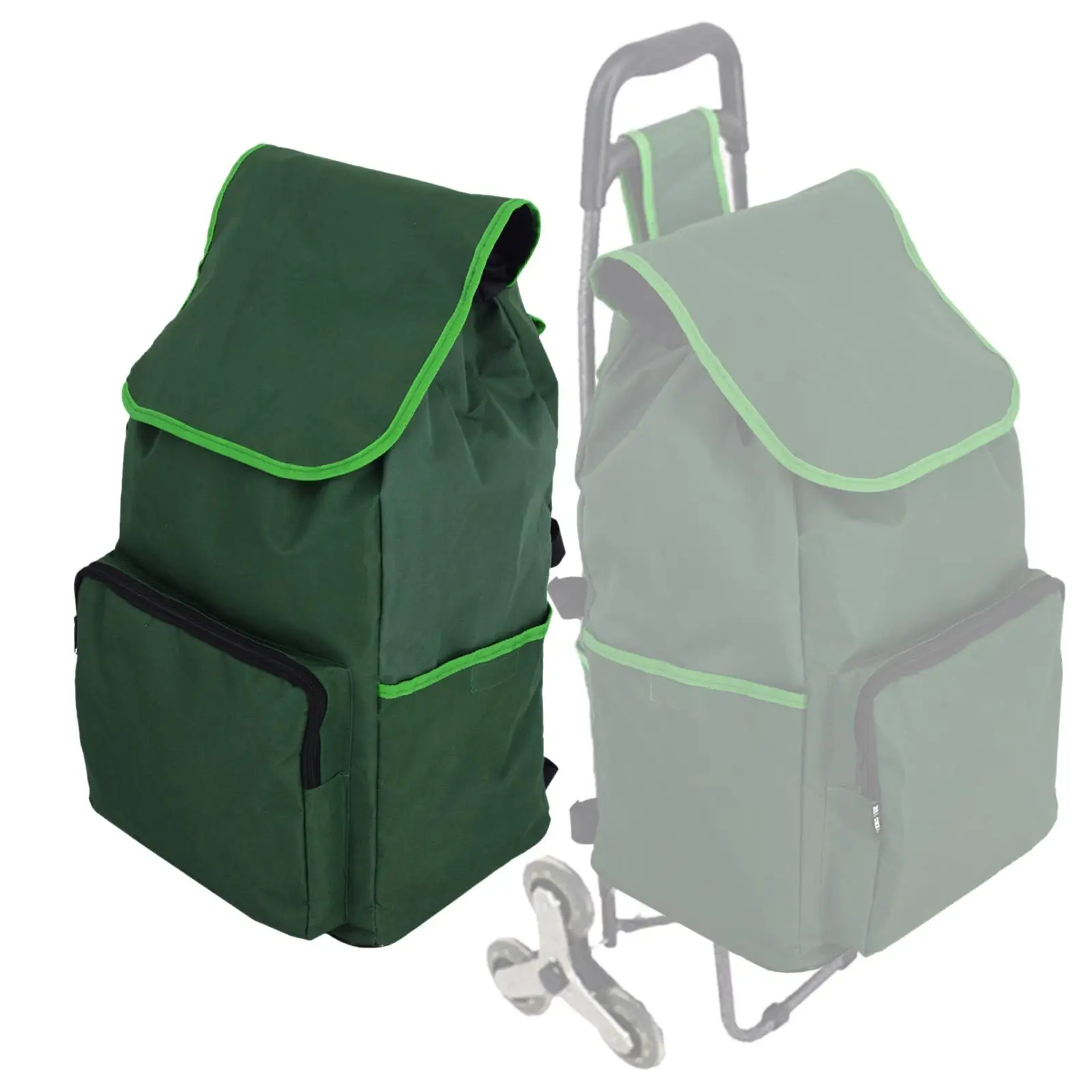 Oxford Cloth Shopping Cart Backup Trolley Bags 31x23x53cm Shopping Cart Bag