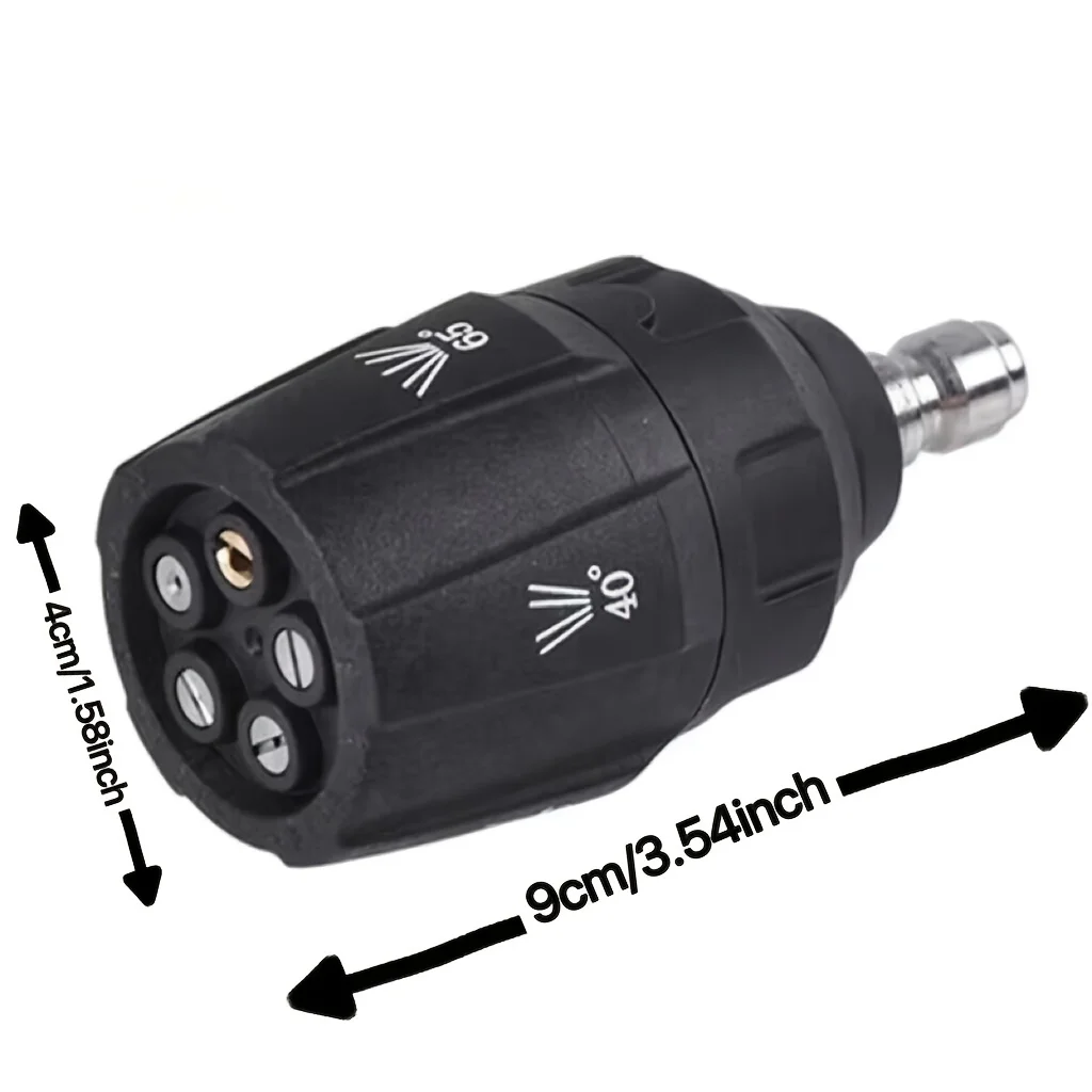 5-in-1 high-pressure car wash machine nozzle with 1/4 inch quick connector for professional cleaning in seconds 2