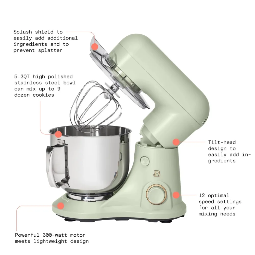  Beautiful Hand Mixer, by Drew Barrymore (Sage Green): Home &  Kitchen