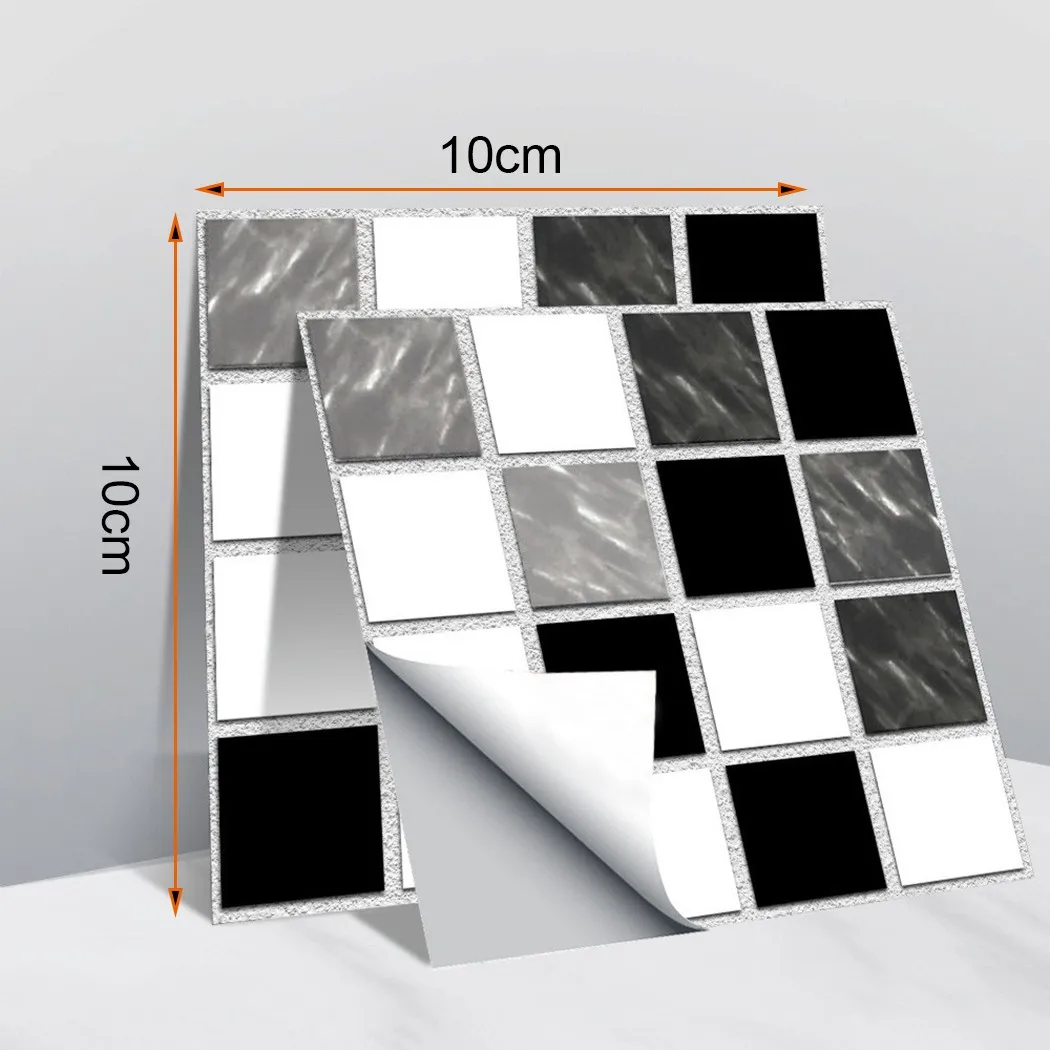 

3D Design Tiles Stickers 90% Epoxy Easily To Use 10% Plastic 10*10cm 10pcs Fashion Style High Quality Beautiful