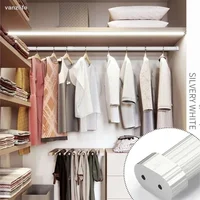 vanzlife Useful Extendable Stainless Steel Wardrobe Clothes Rod Adjustable Closet Rail Pole Curtain Telescopic Hanging Rod 46~95 2