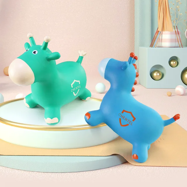 Doki Children Jump Inflatable Toy Horse Vaulting Horse Horse Rubber PVC Toys Movement Wholesale Stalls 2022 2