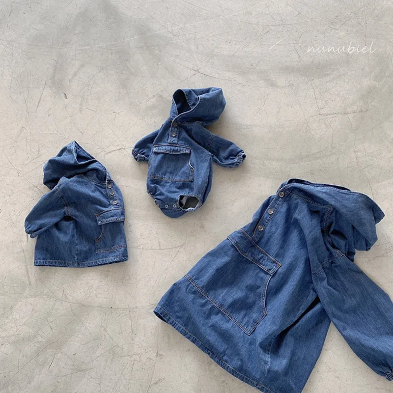 Description Picture 6 of itemNewborn Baby Denim Baby Girl Clothes Outfits Baby Boys Hooded Rompers Kid Cotton Denim Costume Girls Infant Jumpsuit