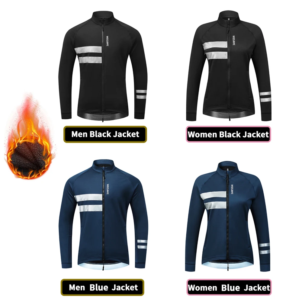 Giacca Ciclismo Uomo WOSAWE – Antivento, Impermeabile, Alta Visibilità – Nera