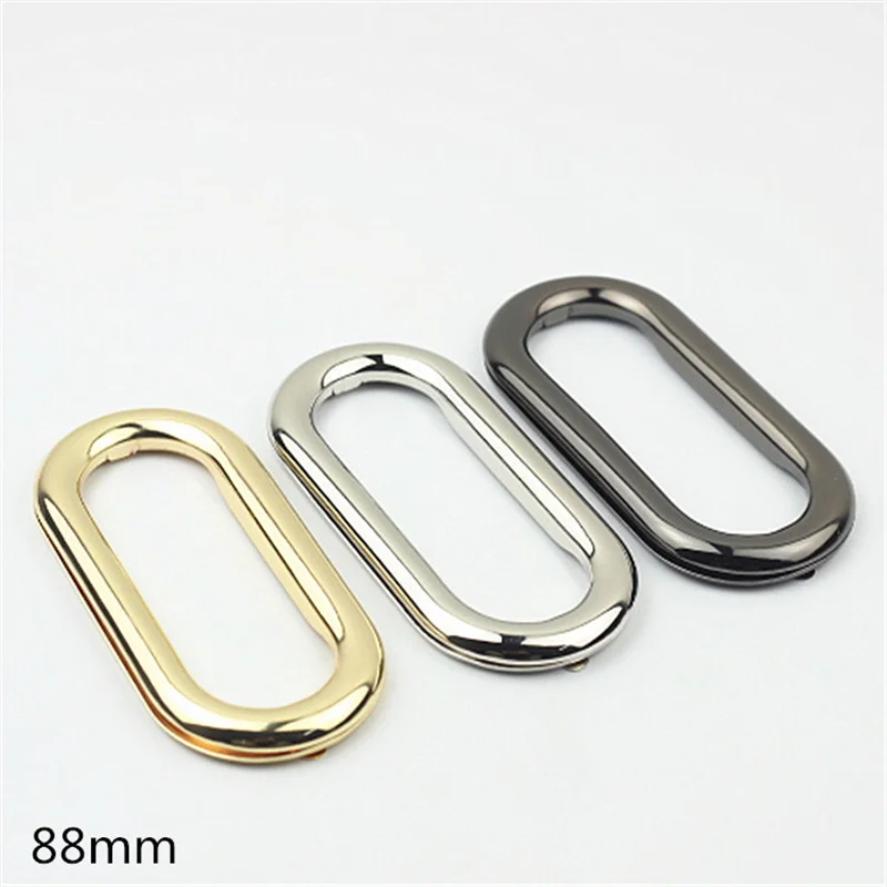 

Oval Rings Metal Frame Bag Handles Buckles Clothes Decorative Kiss Clasp Clutch Handbag DIY Hardware Accessories