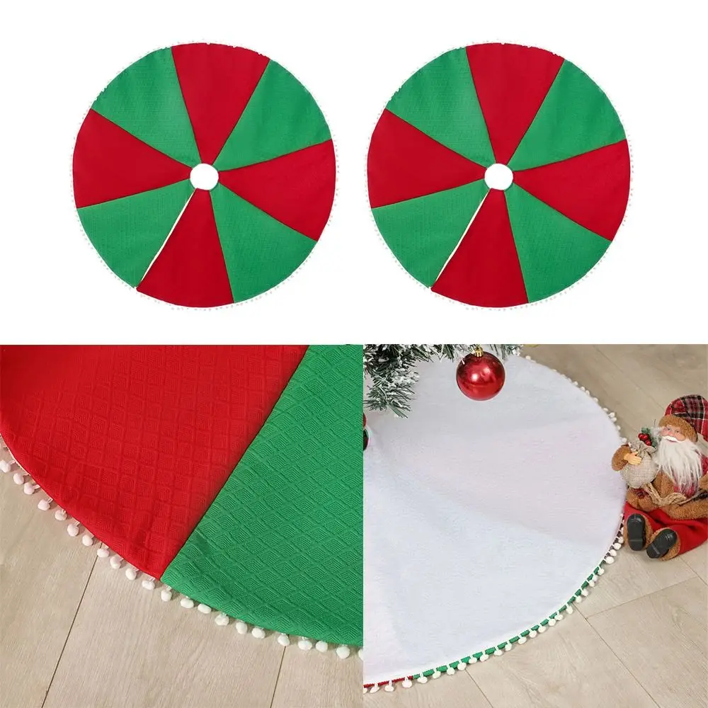 

Хлопковая юбка для рождественской елки, складной круглый ковер для рождественской елки, 100 см, базовый чехол для рождественской елки