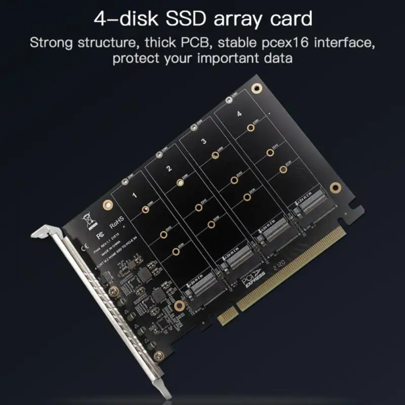 

Переходник с NVMe на PCIE, M.2 NVME на PCIe X16, 4x32 Гбит/с