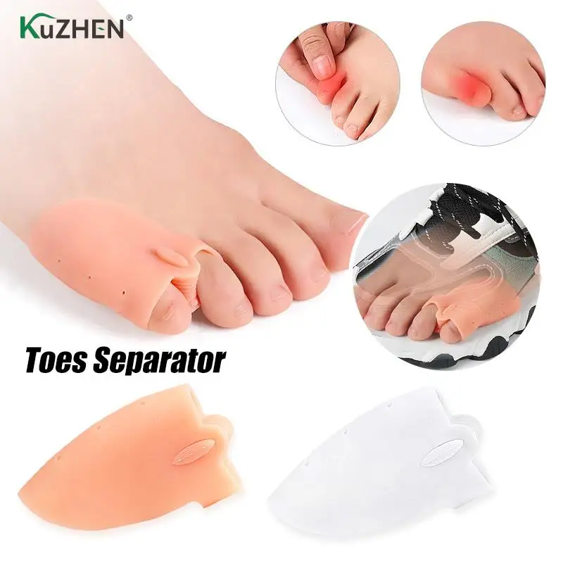 1Pair Silicone Hammer Toes Separator Gel Silicone Foot Care Orthopedic