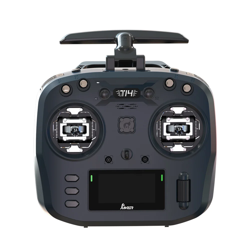 

Jumper T14 2.4GHz/915MHz 1W ELRS VS-M CNC Hall Sensor Gimbals 2.42" OLED Screen EdgeTX Radio Controller for FPV RC Racer Drone