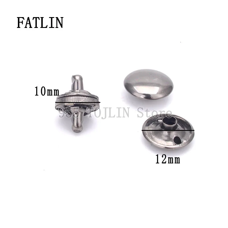 10Sets Double-sided rivet thin strong magnetic handbag snap buttons diy Accessories Wallet buckle Clothes button 10mm 5