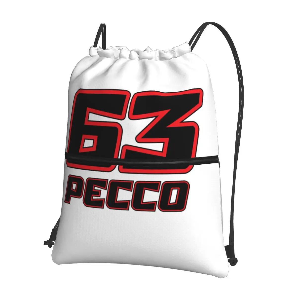 

Pecco Bagnaia 63 Portable Backpacks Drawstring Bag Casual Drawstring Bundle Pocket Shoes Bags For School Students