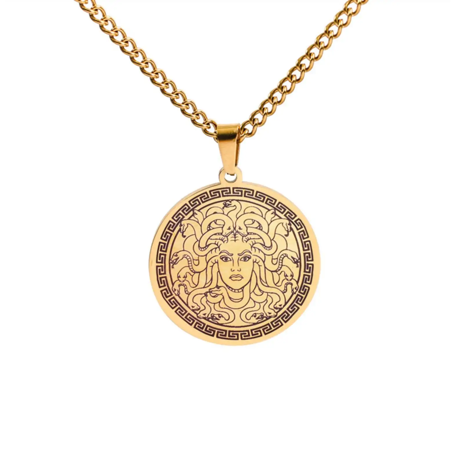 Collier Méduse doré