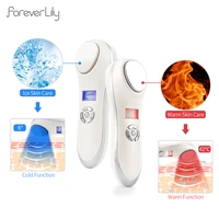 Facial Hot&Cold Vibration Massager Ice Skin Care Cryotherapy Calm Skin Shrink Pores Warm Heating Relax Skin Lifting Device 1