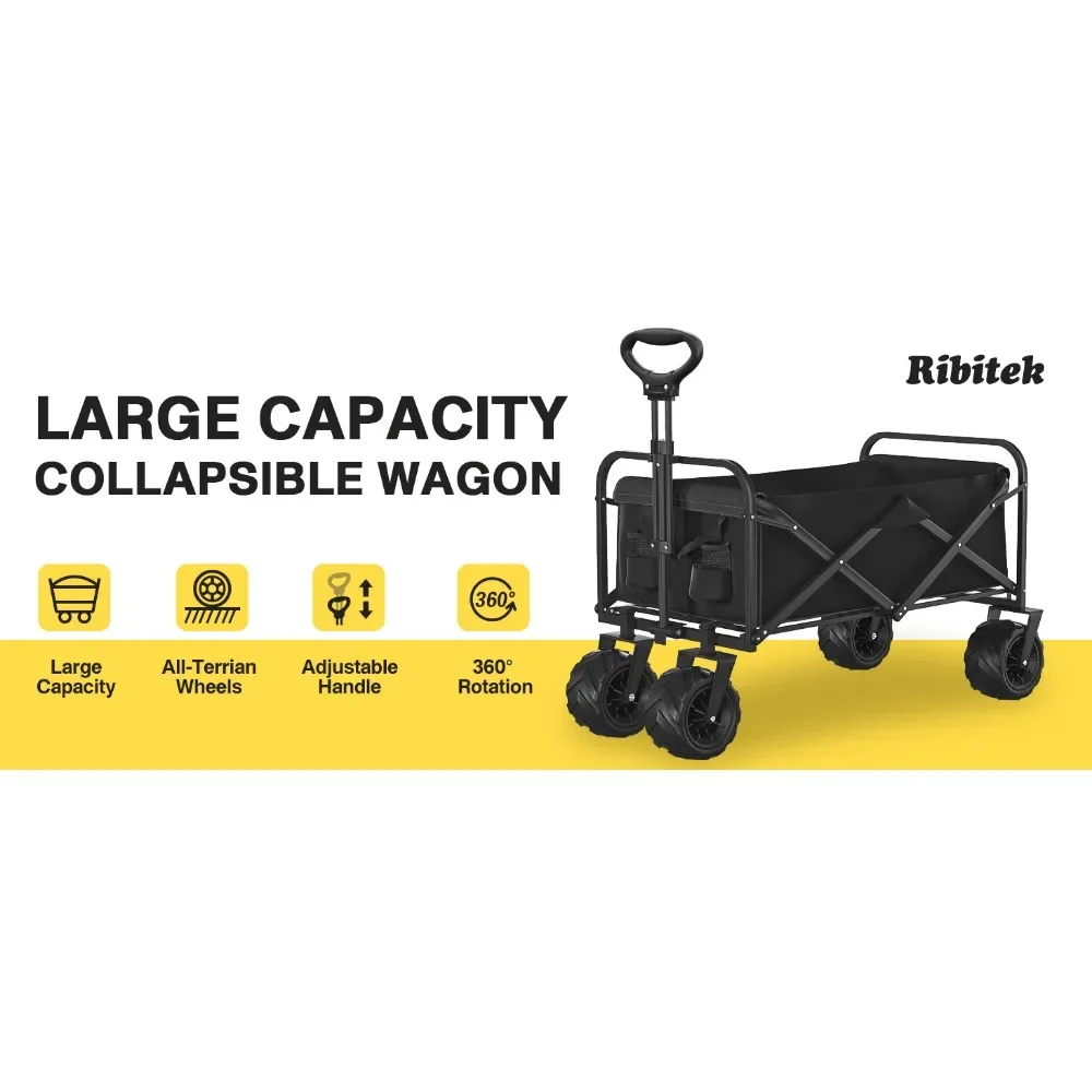 beach wagon beach cart collapsible with wheels wagons for kids grocery folding foldable
