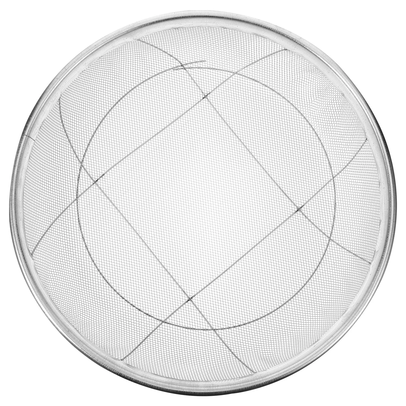 

Mesh Sieve Rocks Sifter for Garden Soil Perculators Sample Sifting Tool Manual Strainer Stainless Steel