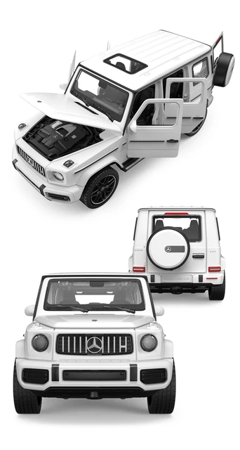 1:24 Mercedes G63 Alloy Model Car - Pull Back With Sound & Lights For Kids Collection