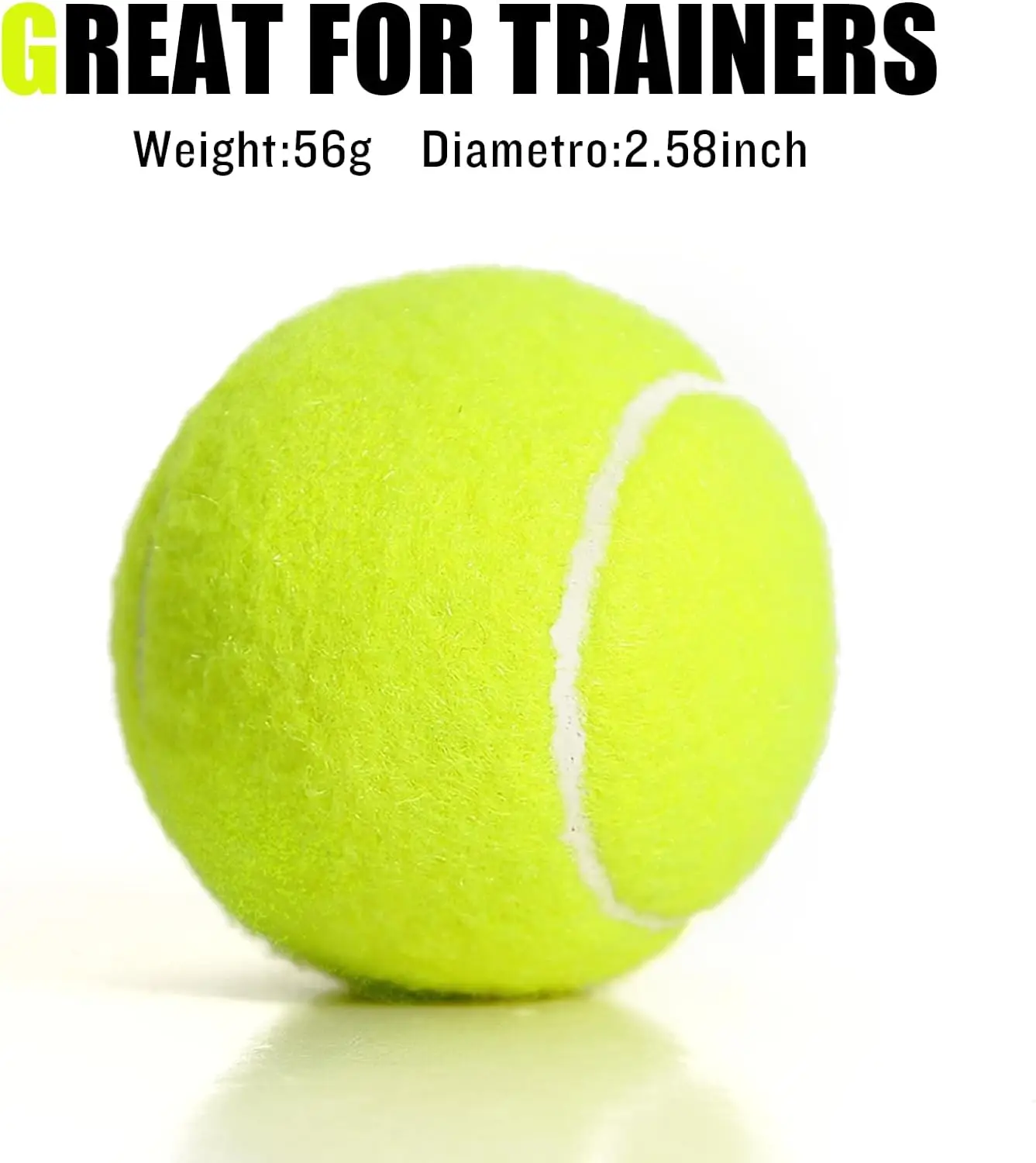 Tennis Balls 10 Pack Training Practice High Elasticity Pet Dog Playing HappyFun tennis balls