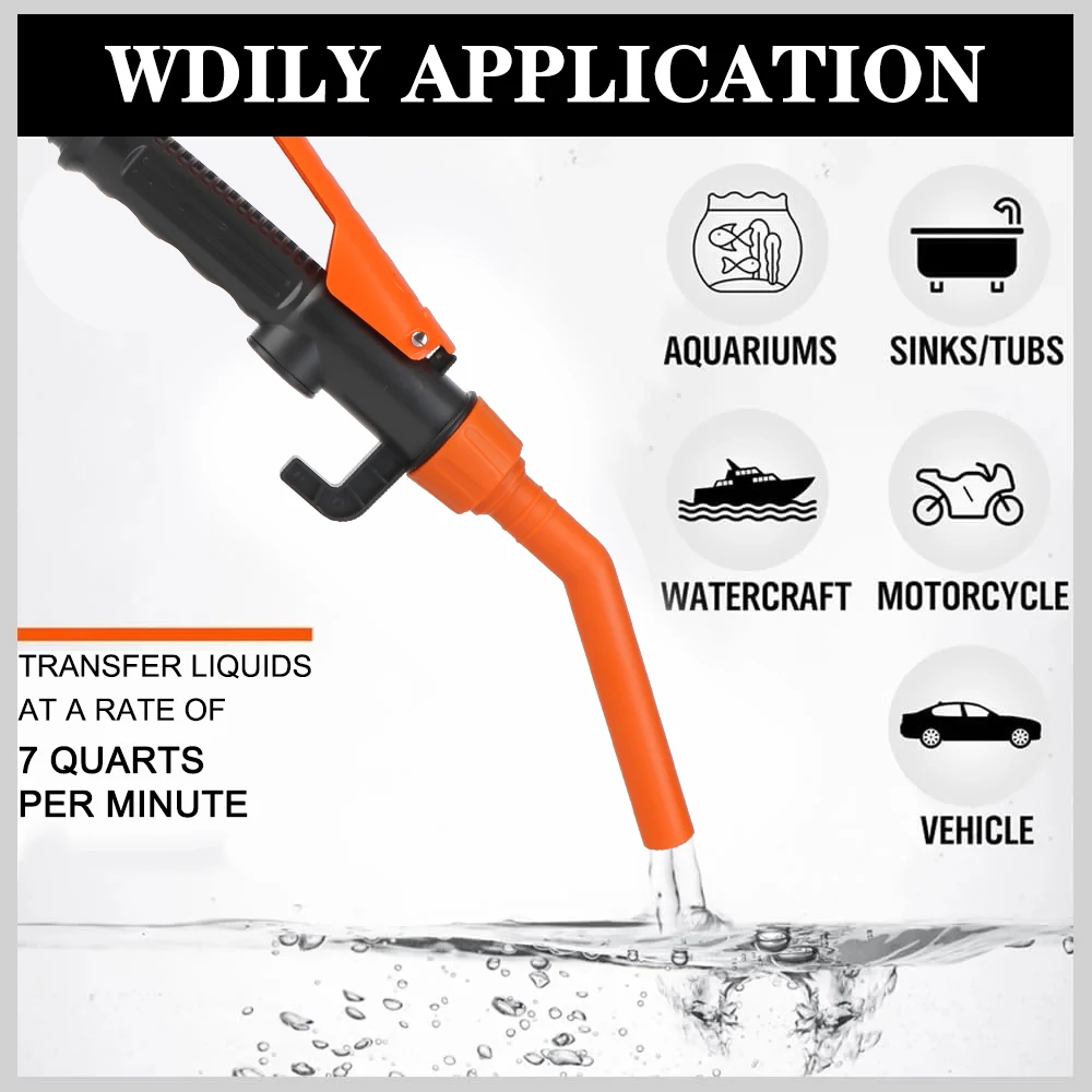 Electric Automatic For SUV Truck RV Boat Car Gas Oil Pump Fuel Tank Tools Portable Water And Oil Absorption Vacuum Pumps