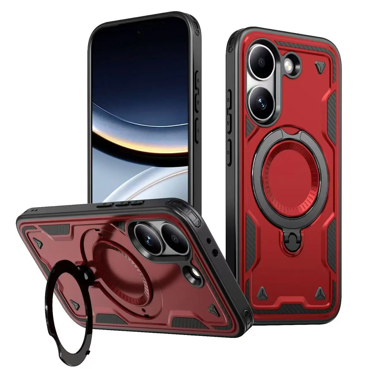 360° Rotating Stand with Magnetic Drop-Proof Cover
